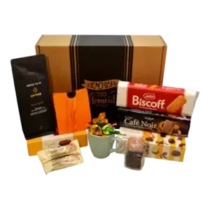 Giftbox “Thee Enjoy” – Luxe Thee Cadeaupakket met Zoete Verwennerij